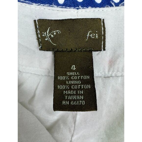 Fei Anthropologie Skirt Size 4 A-line white multicolor chevron stripes - Picture 5 of 10